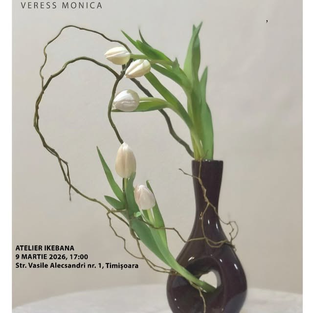 Afiș Atelier de Ikebana Timișoara